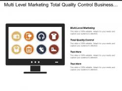 Multi level marketing total quality control business intelligence