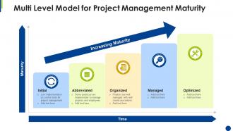 Multi level model for project management maturity