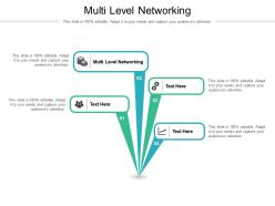 Multi level networking ppt powerpoint presentation slides clipart cpb