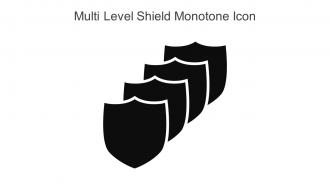 Multi Level Shield Monotone Icon In Powerpoint Pptx Png And Editable Eps Format