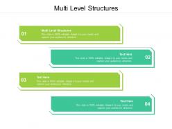 Multi level structures ppt powerpoint presentation infographics example file cpb