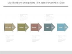 Multi medium enterprising template powerpoint slide