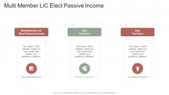 Multi Member LIC Elect Passive Income In Powerpoint And Google Slides Cpb