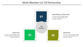 Multi Member LLC Vs Partnership Ppt Powerpoint Presentation File Visual Aids Cpb