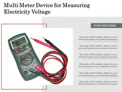 Multi meter device for measuring electricity voltage