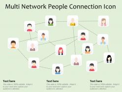 Multi network people connection icon