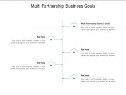 Multi partnership business goals ppt powerpoint presentation pictures designs download cpb
