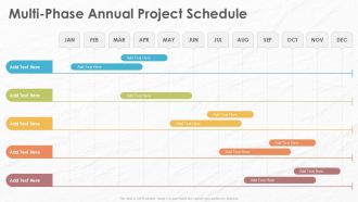 Multi Phase Annual Project Schedule Infographic Powerpoint Template
