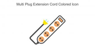 Multi Plug Extension Cord Colored Icon In Powerpoint Pptx Png And Editable Eps Format