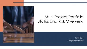 Multi Project Portfolio Status And Risk Overview PPT Slides AT