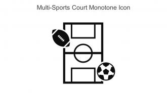 Multi Sports Court Monotone Icon In Powerpoint Pptx Png And Editable Eps Format