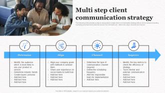 Multi Step Client Communication Strategy