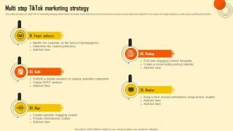 Multi Step Tiktok Marketing Strategy