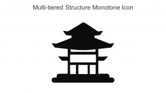 Multi Tiered Structure Monotone Icon In Powerpoint Pptx Png And Editable Eps Format