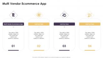 Multi Vendor Ecommerce App In Powerpoint And Google Slides Cpb