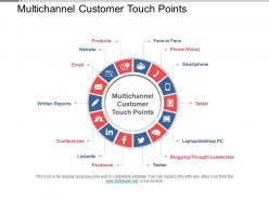 Multichannel Customer Touch Points Powerpoint Ideas