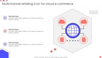Multichannel Retailing Icon For Cloud E Commerce