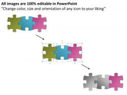 Multicolor puzzle diagram powerpoint templates ppt presentation slides 0812