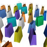 Multicolor Shopping Bags Stock Photo