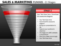 94428666 style layered funnel 11 piece powerpoint presentation diagram infographic slide