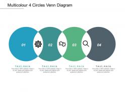Multicolour 4 circles venn diagram