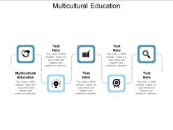 Multicultural education ppt powerpoint presentation model icons cpb