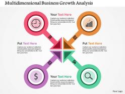 Multidimensional business growth analysis flat powerpoint design