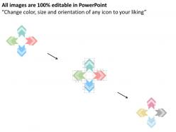 Multidirectional process flow diagram flat powerpoint design