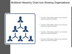 Multilevel hierarchy chart icon showing organisational structure