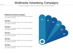 Multimedia advertising campaigns ppt powerpoint presentation slides examples cpb