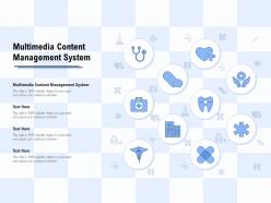 Multimedia content management system ppt powerpoint presentation infographics rules