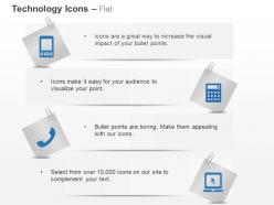 Multimedia phones communication ppt icons graphics