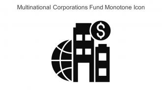 Multinational Corporations Fund Monotone Icon In Powerpoint Pptx Png And Editable Eps Format