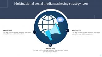 Multinational Social Media Marketing Strategy Icon