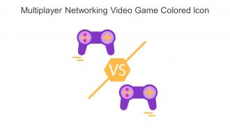 Multiplayer Networking Video Game Colored Icon In Powerpoint Pptx Png And Editable Eps Format
