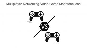 Multiplayer Networking Video Game Monotone Icon In Powerpoint Pptx Png And Editable Eps Format