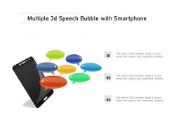 Multiple 3d Speech Bubble With Smartphone