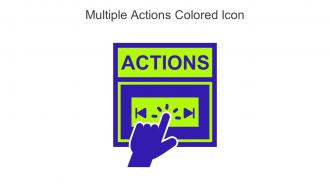 Multiple Actions Colored Icon In Powerpoint Pptx Png And Editable Eps Format