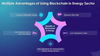 Multiple Advantages Of Using Blockchain Technology In Energy Sector Training Ppt