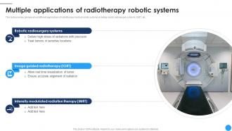 Multiple Applications Of Radiotherapy Medical Robotics To Boost Surgical CRP DK SS