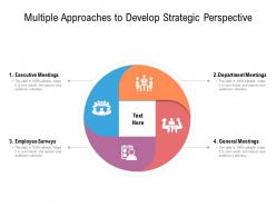 Multiple Approaches To Develop Strategic Perspective