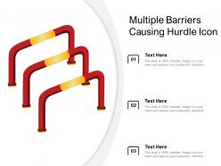 Multiple barriers causing hurdle icon