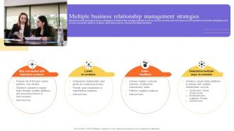 Multiple Business Relationship Management Strategies Stakeholders Relationship Administration