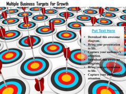 Multiple business targets for growth image graphics for powerpoint