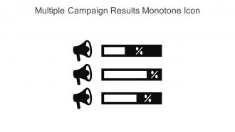 Multiple Campaign Results Monotone Icon In Powerpoint Pptx Png And Editable Eps Format