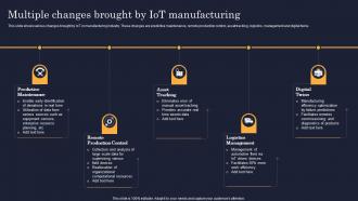 Multiple Changes Brought By IoT Manufacturing
