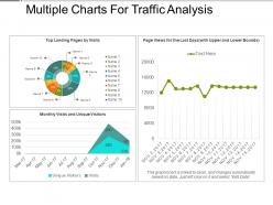 Multiple charts for traffic analysis presentation portfolio
