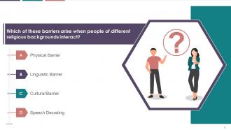 Multiple Choice Questions For Session On Barriers In Business Communication Training Ppt
