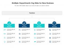 Multiple departments org slide for new business infographic template