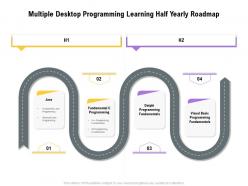 Multiple desktop programming learning half yearly roadmap